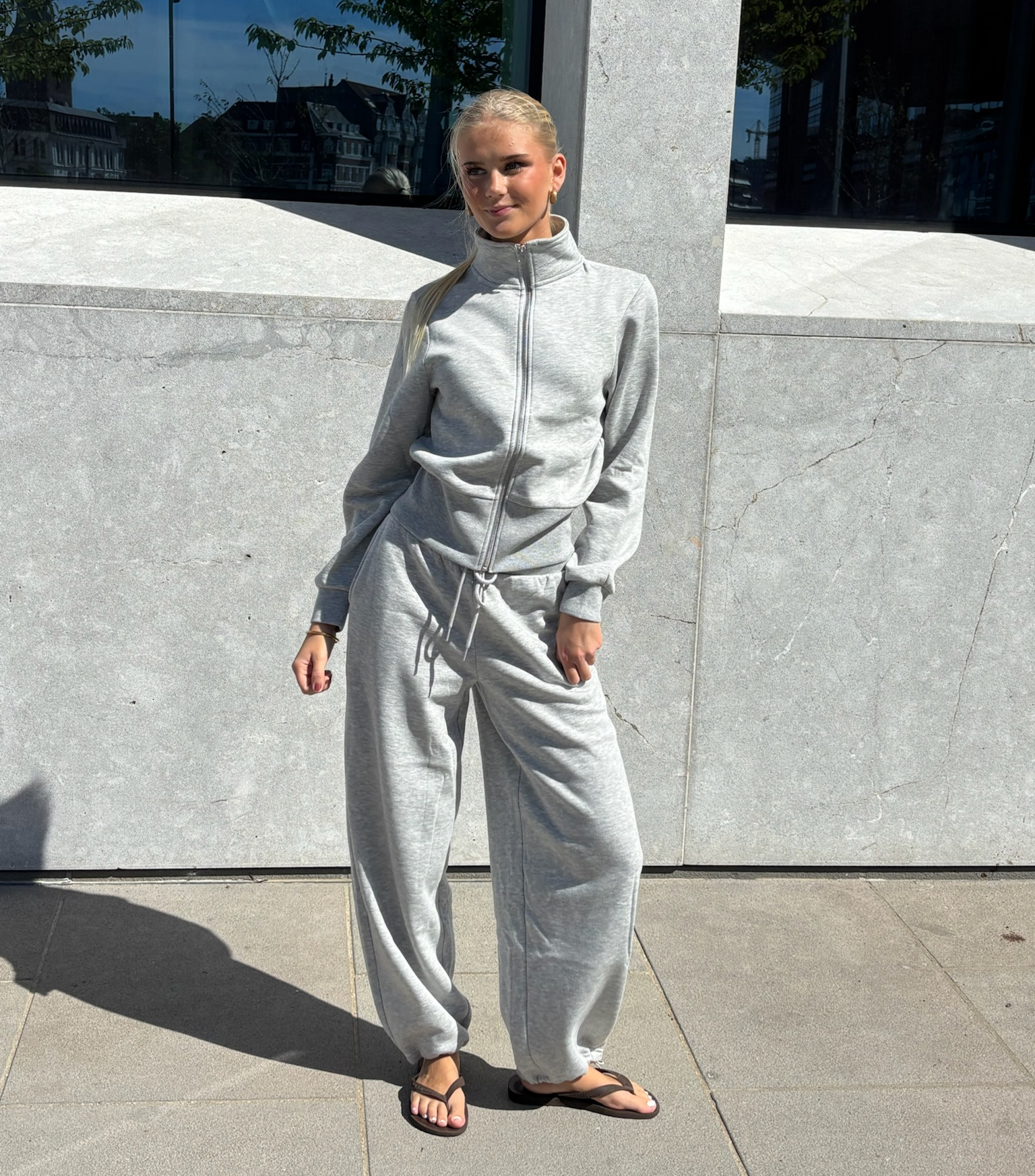PCSALI Sweatshirt - Light Grey Melange